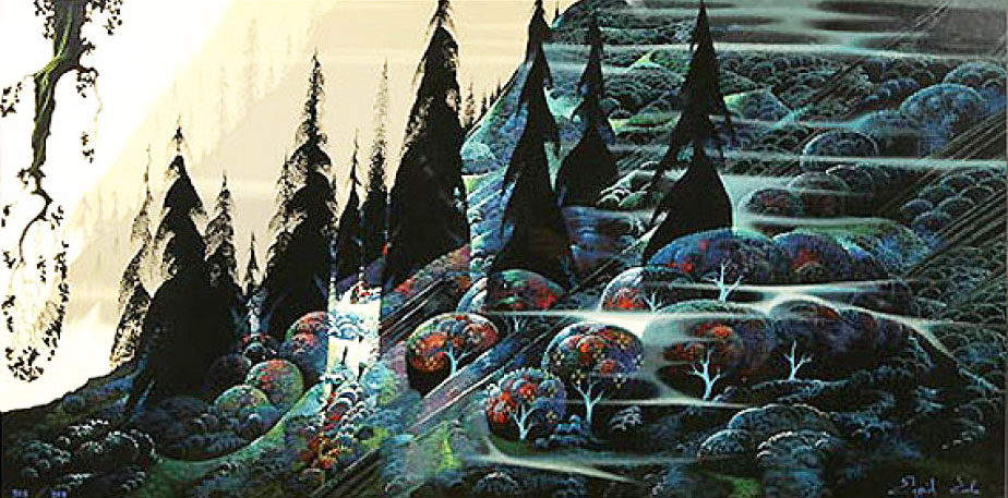 アイベン・アールの絵画作品　タイトルは、ブラックスプルース